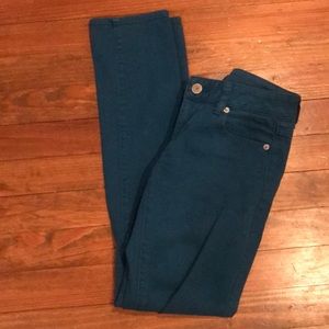 Dark teal Jeans